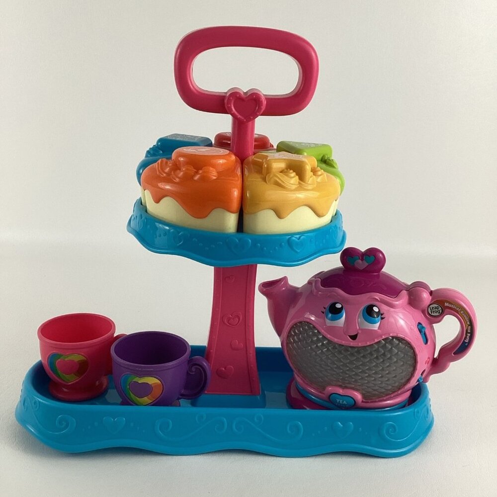 Leap Frog Sweet Treats Musical Rainbow Tea Party Playset Learning Shapes Colors